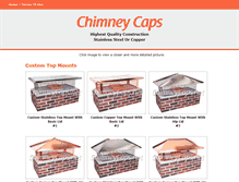 Tablet Screenshot of chimneycaps.net